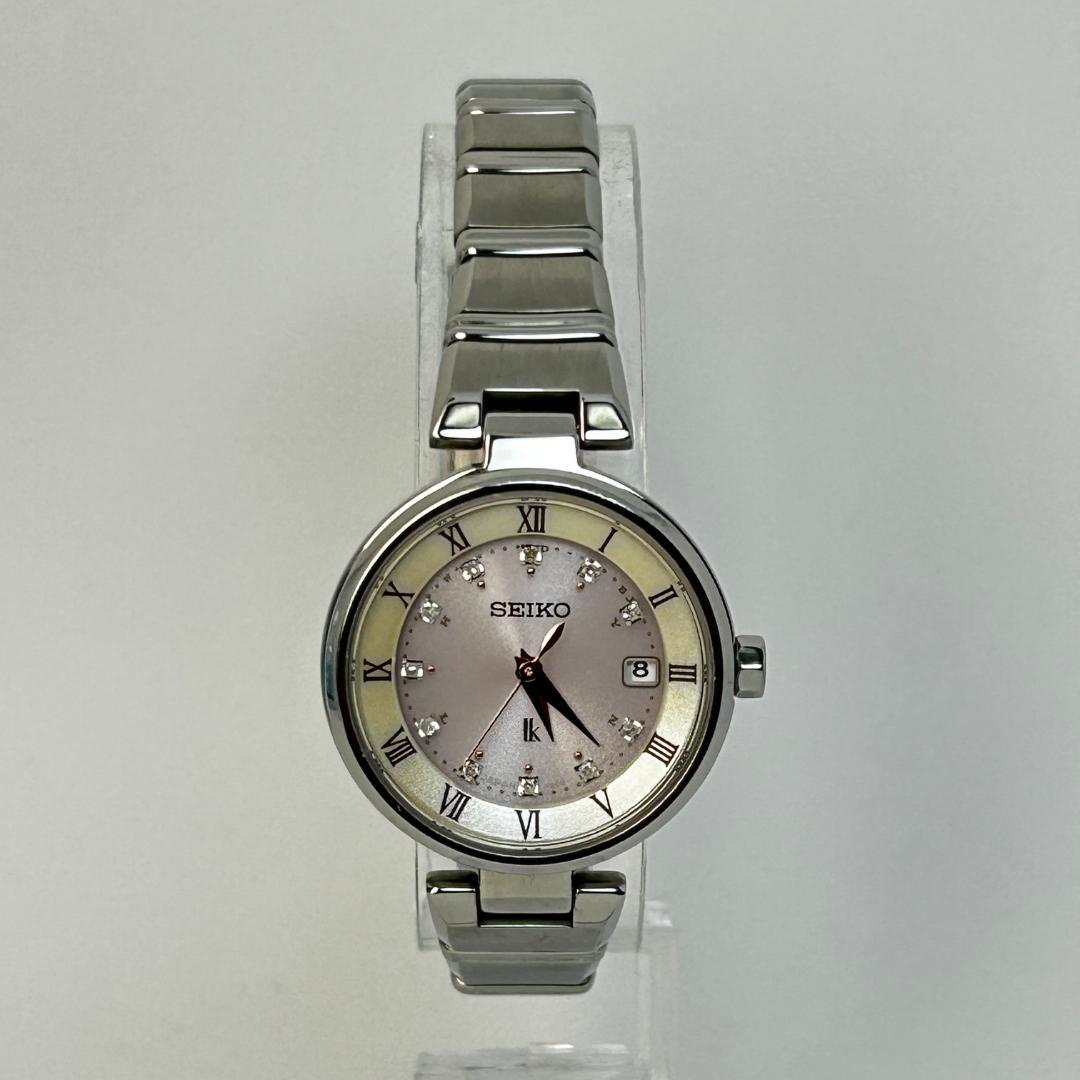 【人気】SEIKO LUKIA ルキア ピンクシェル 電波ソーラー 11Pダイヤ