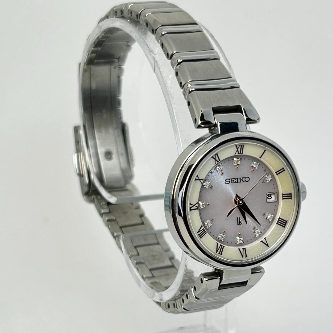 【人気】SEIKO LUKIA ルキア ピンクシェル 電波ソーラー 11Pダイヤ