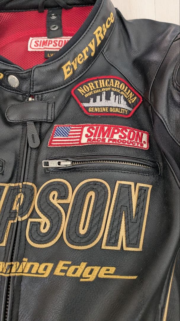 河*豚様 SIMSON ブラックレザー バイカー用ジャケット
