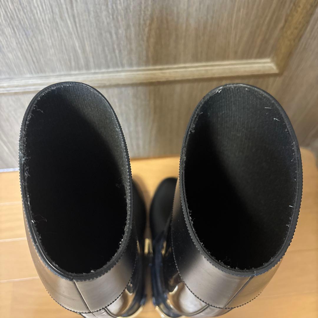 JIMMY CHOO ブラック長靴 保存袋付き