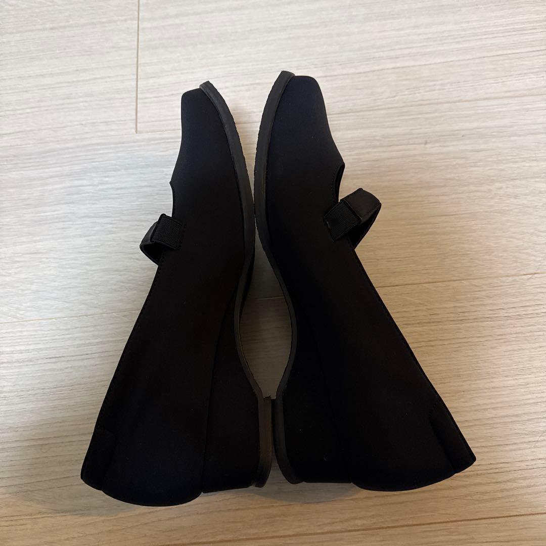 未使用　ミスキョウコ 撥水 フォーマル コンフォートパンプス ストラップ 黒