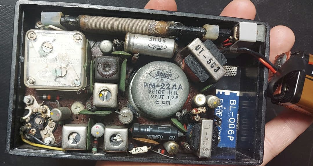 SHARP TRANSISTOR SIX MODEL TR-210 完動品