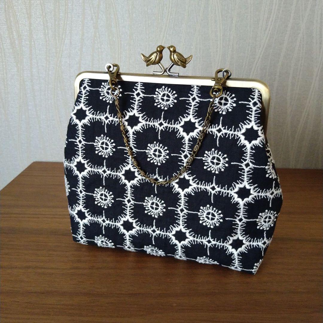 【専用です】小鳥の口金がま口 セレモニーバッグ ☆ミナペルホネン ハンドメイド