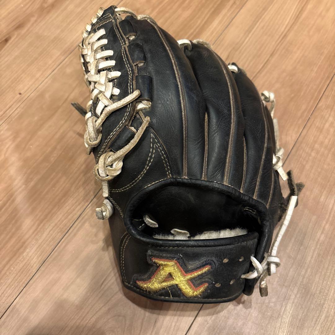 アトムズ硬式グローブ 黒 レザー