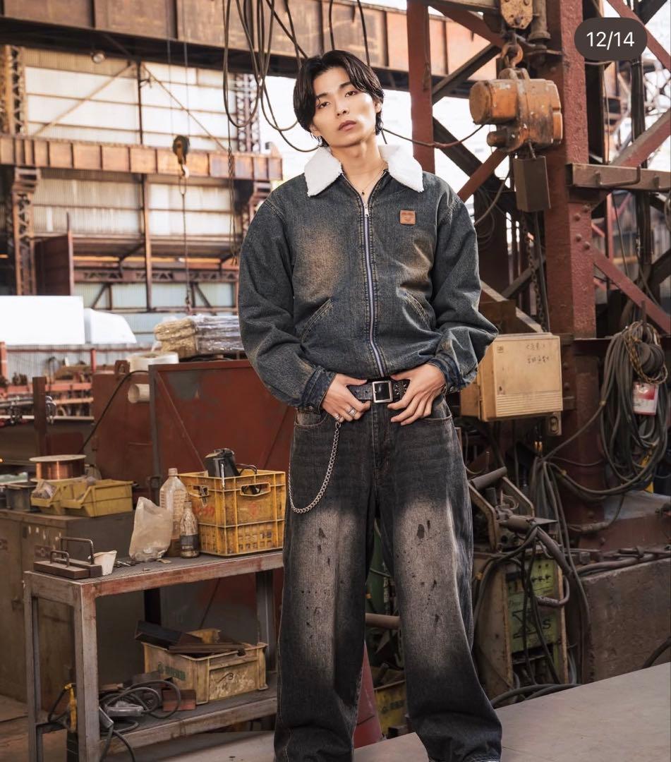 That's life Duck Boa Jacket ネイビー