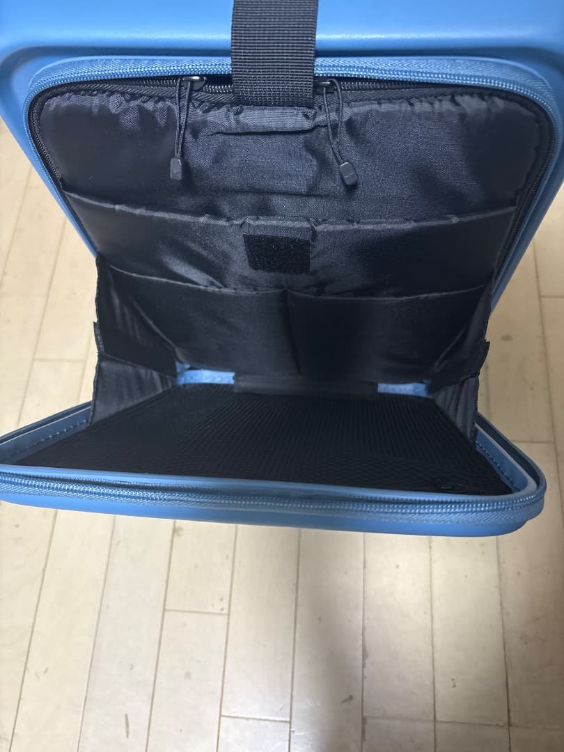 スーツケース　機内持ち込み　MAIMO 青　フロントオープン