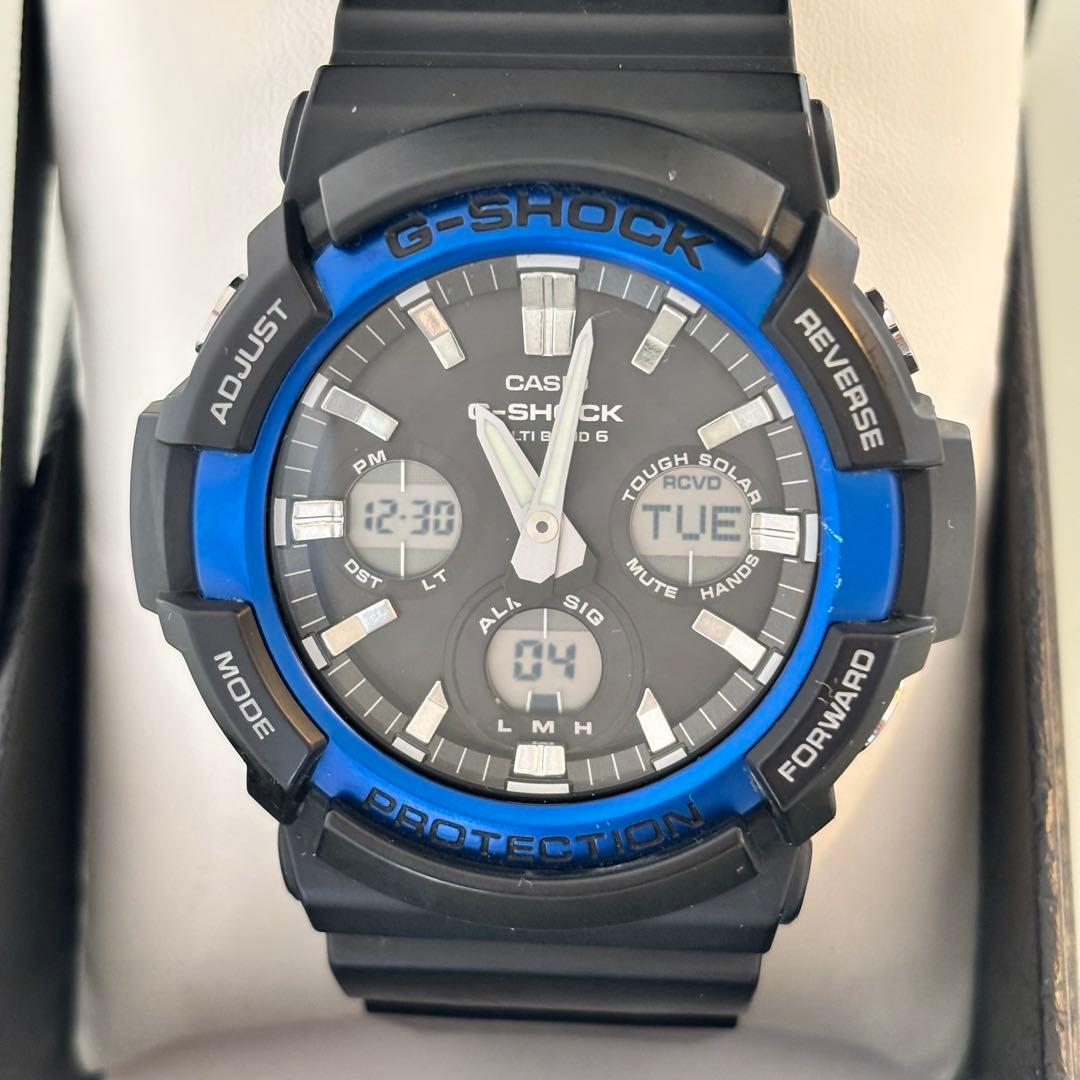 CASIO G-SHOCK GAW-100B-1A2JF 電波ソーラー　腕時計
