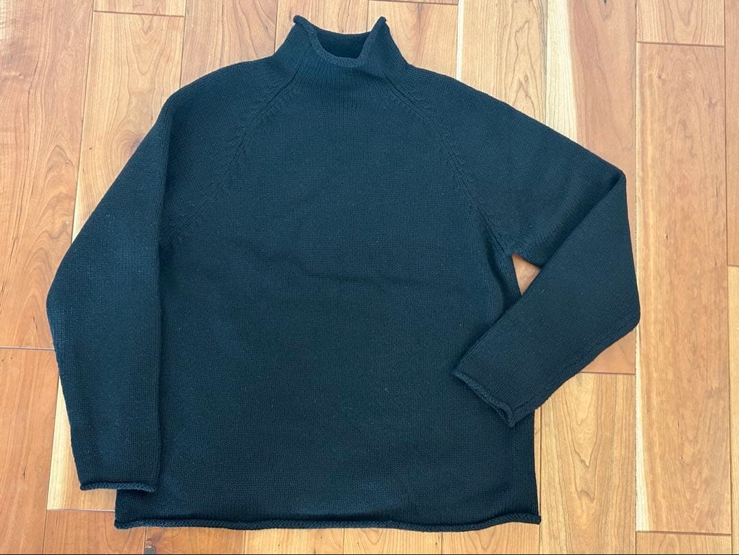 J.CREW ロールネック ニット 黒 タートルネック OLD セーター