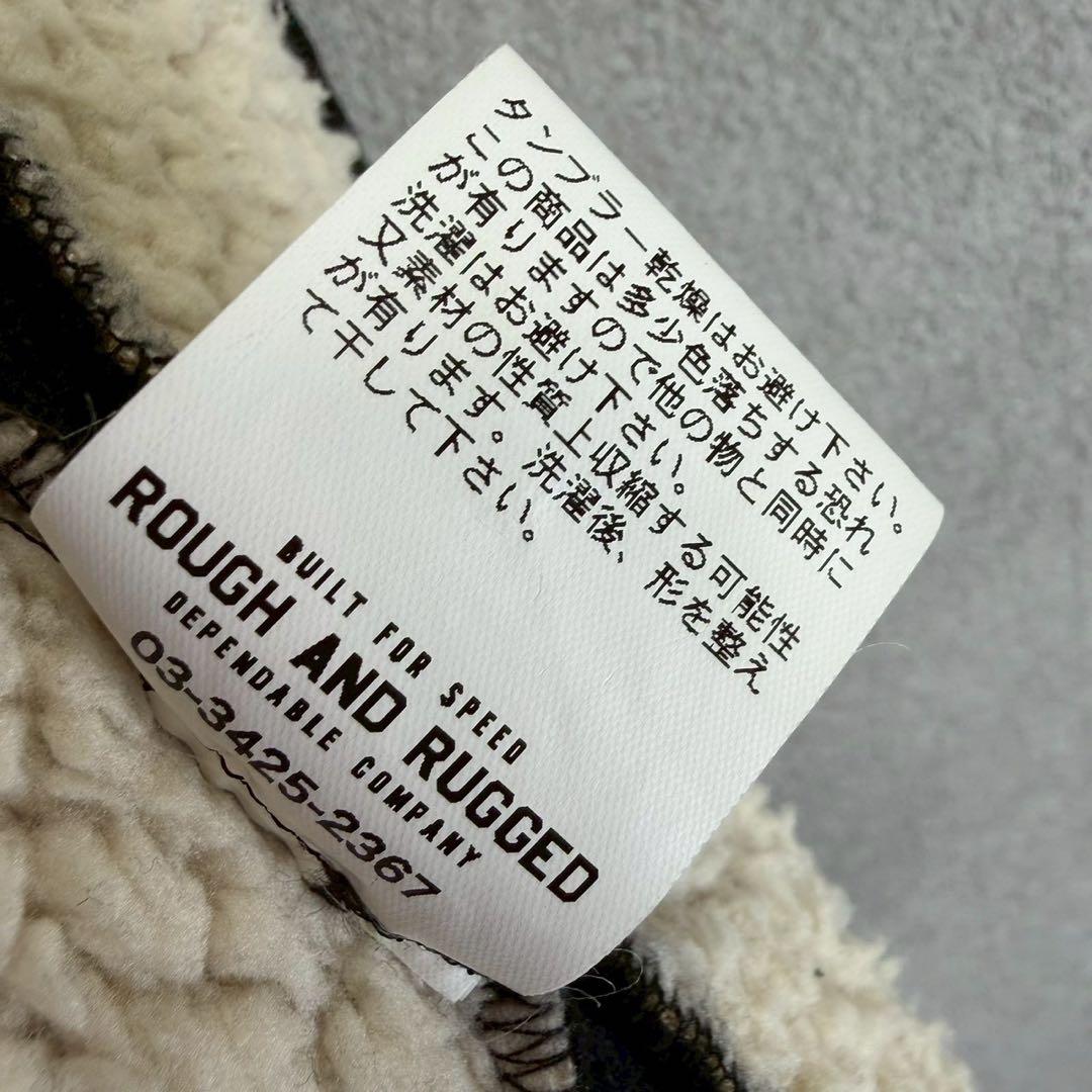 美品 ROUGH AND RUGGED ラフアンドラゲッド ノーカラー