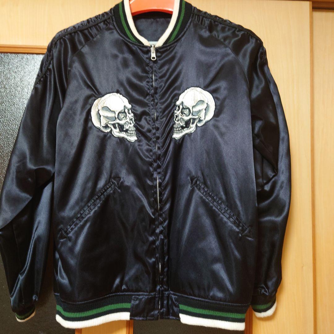STUSSY スカル 蛇 刺繍 リバーシブル スカジャン Mサイズ ジャケット