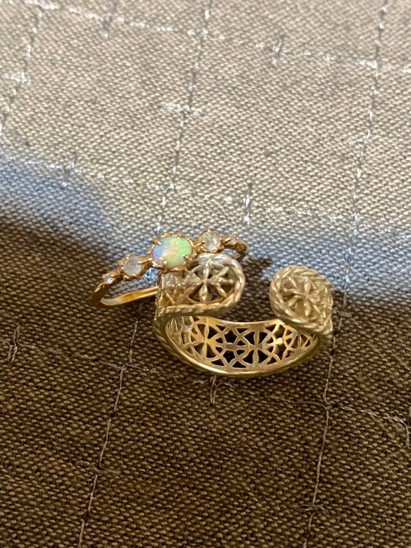 限定品のノジェスのイヤーカフとリングのセット➕ネックレス