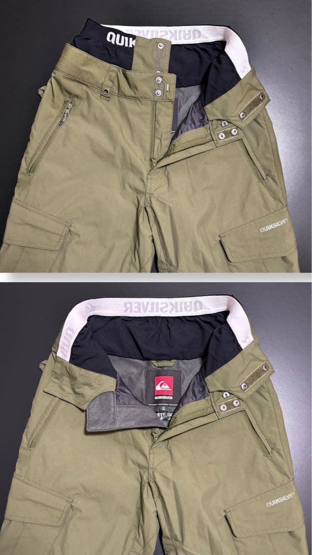 極美品 Quiksilver スノボウェア トラビスライスモデル セットアップS