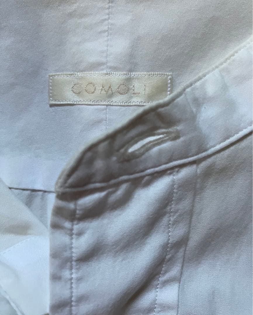 COMOLI コモリ バンドカラーシャツ