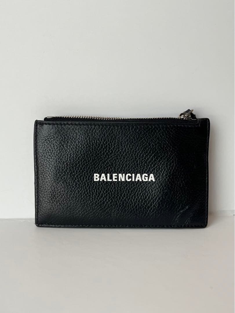 BALENCIAGA バレンシアガ ブラックレザー ケース　カードケース