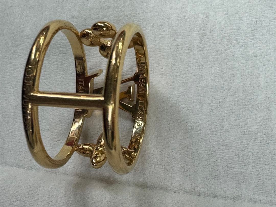 ルイヴィトン　アイコニック フラワー　リング　ゴールド　正規品　Mサイズ