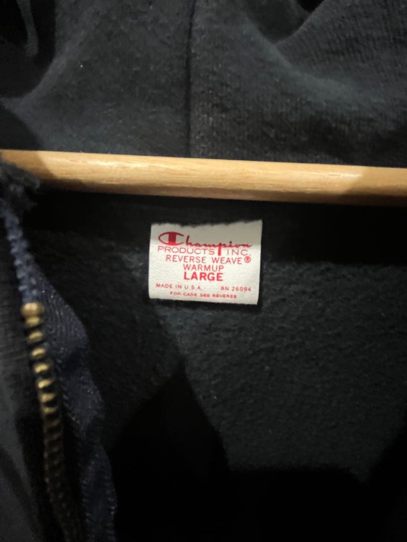 champion リバースウィーブジップアップパーカー　70s 復刻　usa製