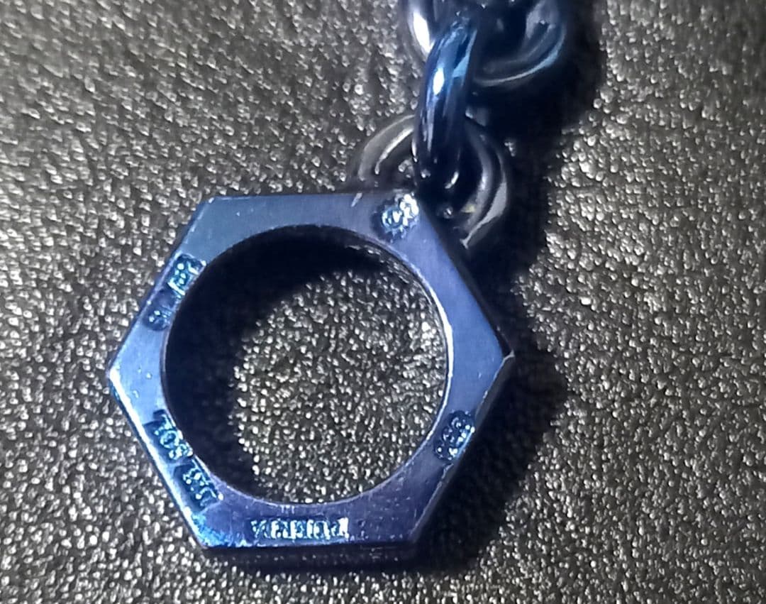 【PUERTA DEL SOL】シルバー チタンコーティング ウォレットチェーン