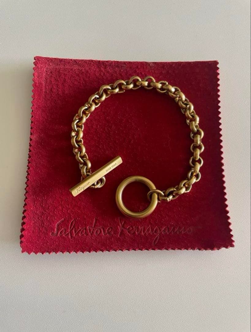 Salvatore Ferragamo チェーンブレスレット　ヴィンテージ