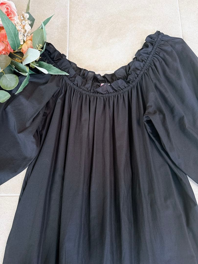 ケイトスペード　黒ワンピース