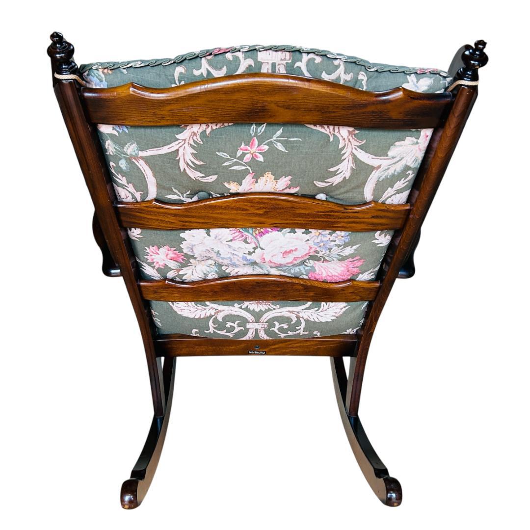 カリモク ロッキングチェア RC6002GK ブナ材 両ウイング ハイバック