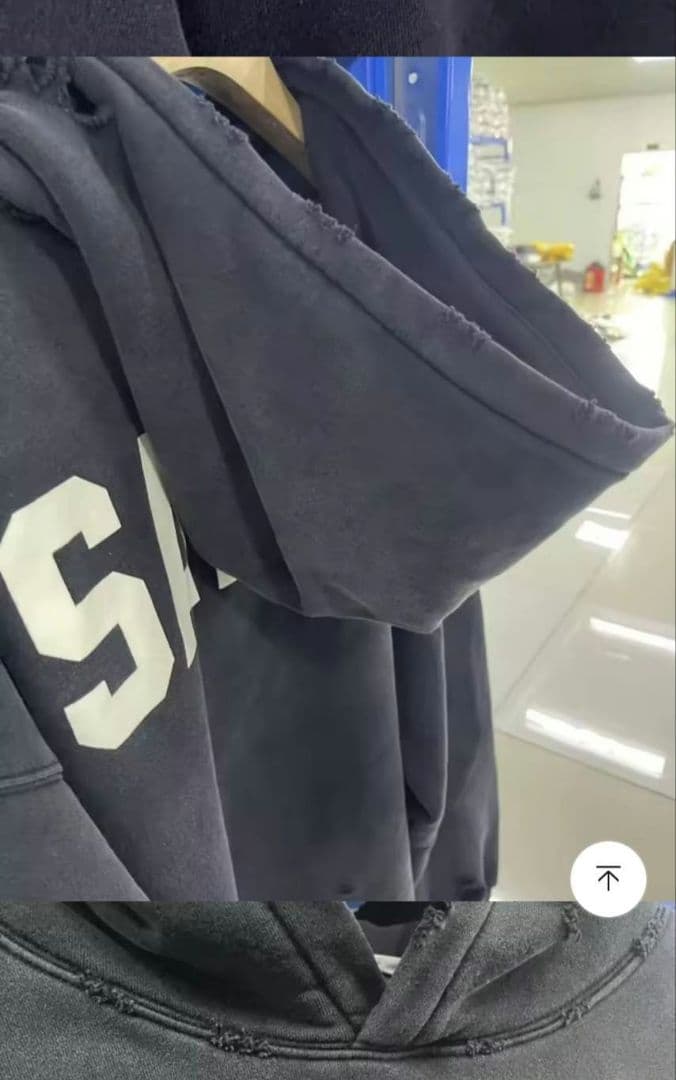 SAINT ××××××ブラック フードパーカー