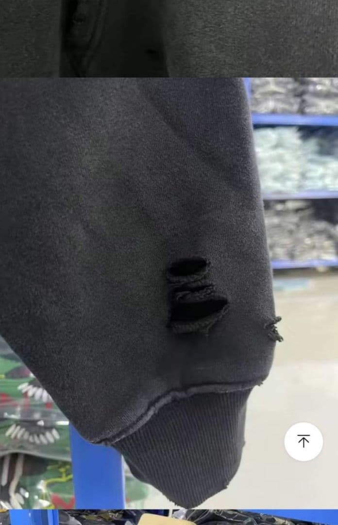 SAINT ××××××ブラック フードパーカー