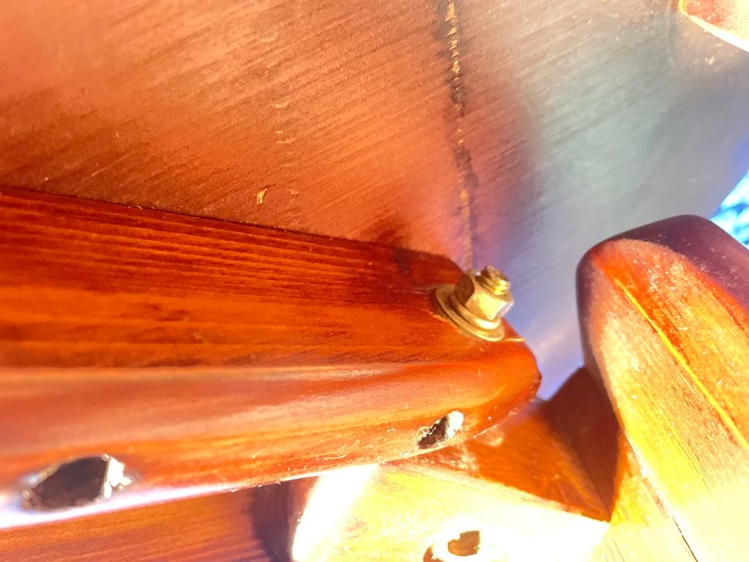 HR845 木目が素敵なレトロ　円卓　ちゃぶ台　125cm　シャビーシック