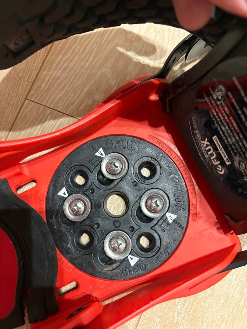 FLUX スノーボード ビンディング レッド　DS