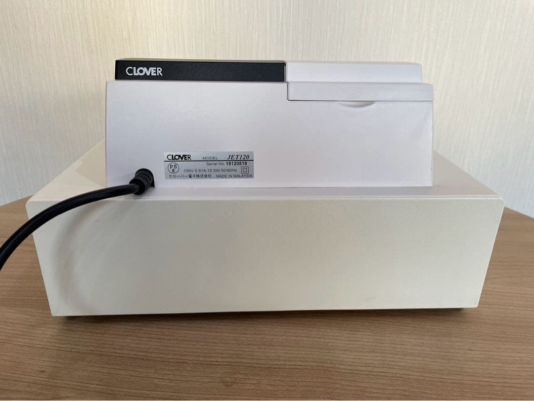 【美品】CLOVER JET120普通紙レジスター　鍵付き