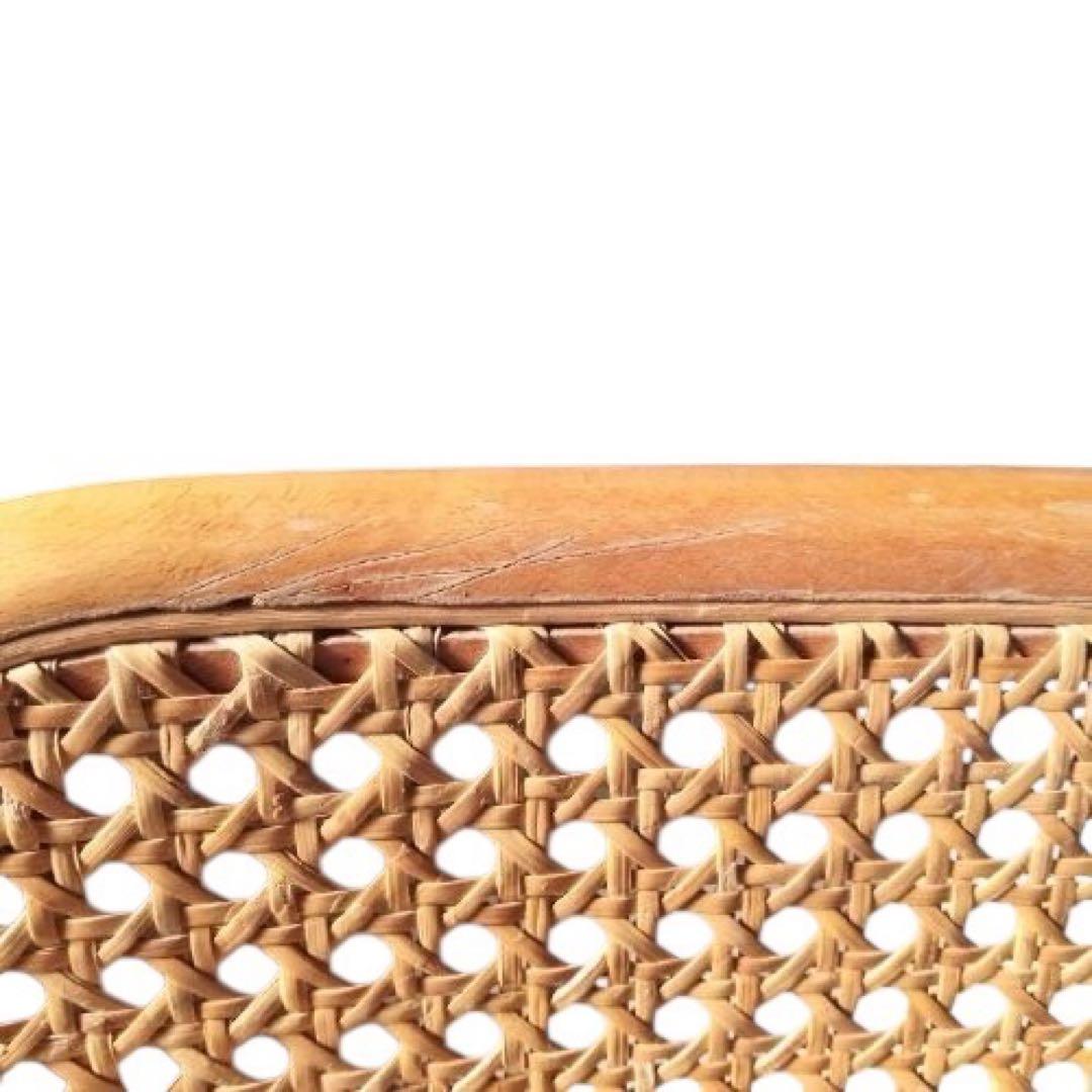 メ1108-20 マルニ木工ビンテージ 椅子 未使用 長期保管品 ラタンチェア