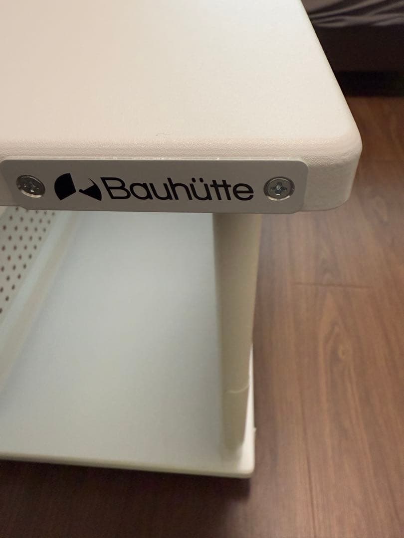 バウヒュッテ　PCワゴン　ラック　ホワイト　ラージサイズ