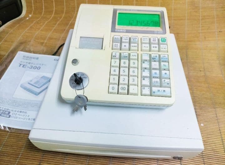 カシオレジスター　TE-300　フル設定無料　 送料無料人気機種　929291
