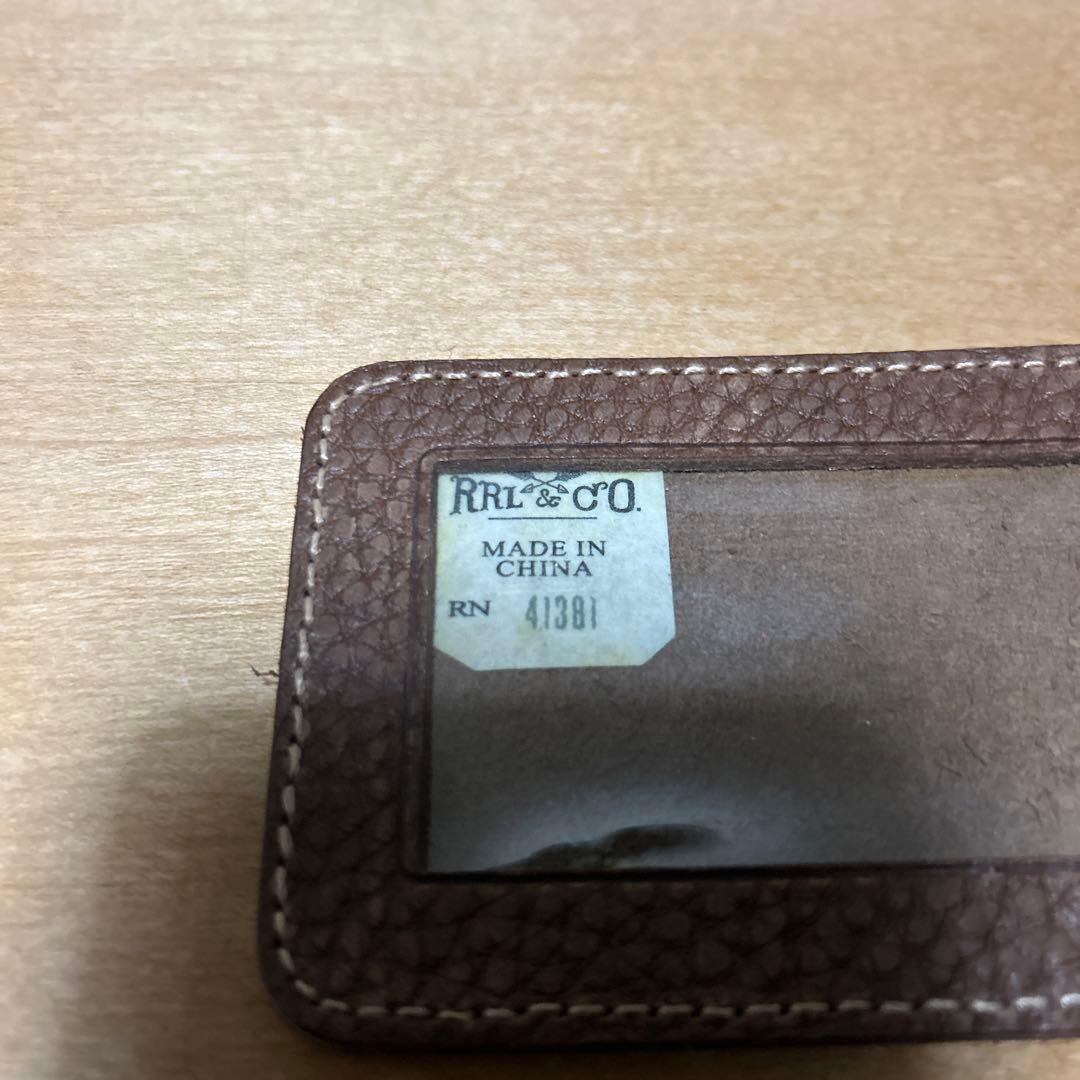 RRL(Double RL）レザーラゲッジタグ、カードケース、ネームタグ