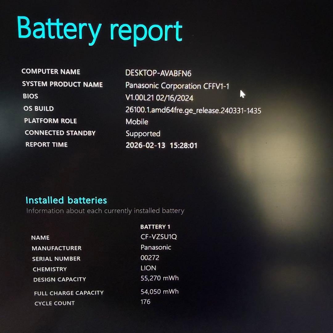 01.レッツノートCF-FV1 i5-11/16G/SSD512GB