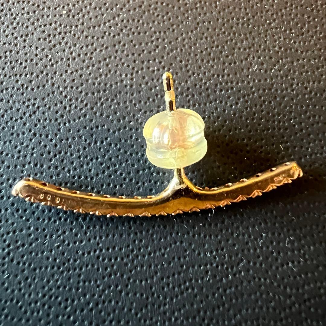 HIrotaka ダイヤモンドロングバーピアス 片耳用