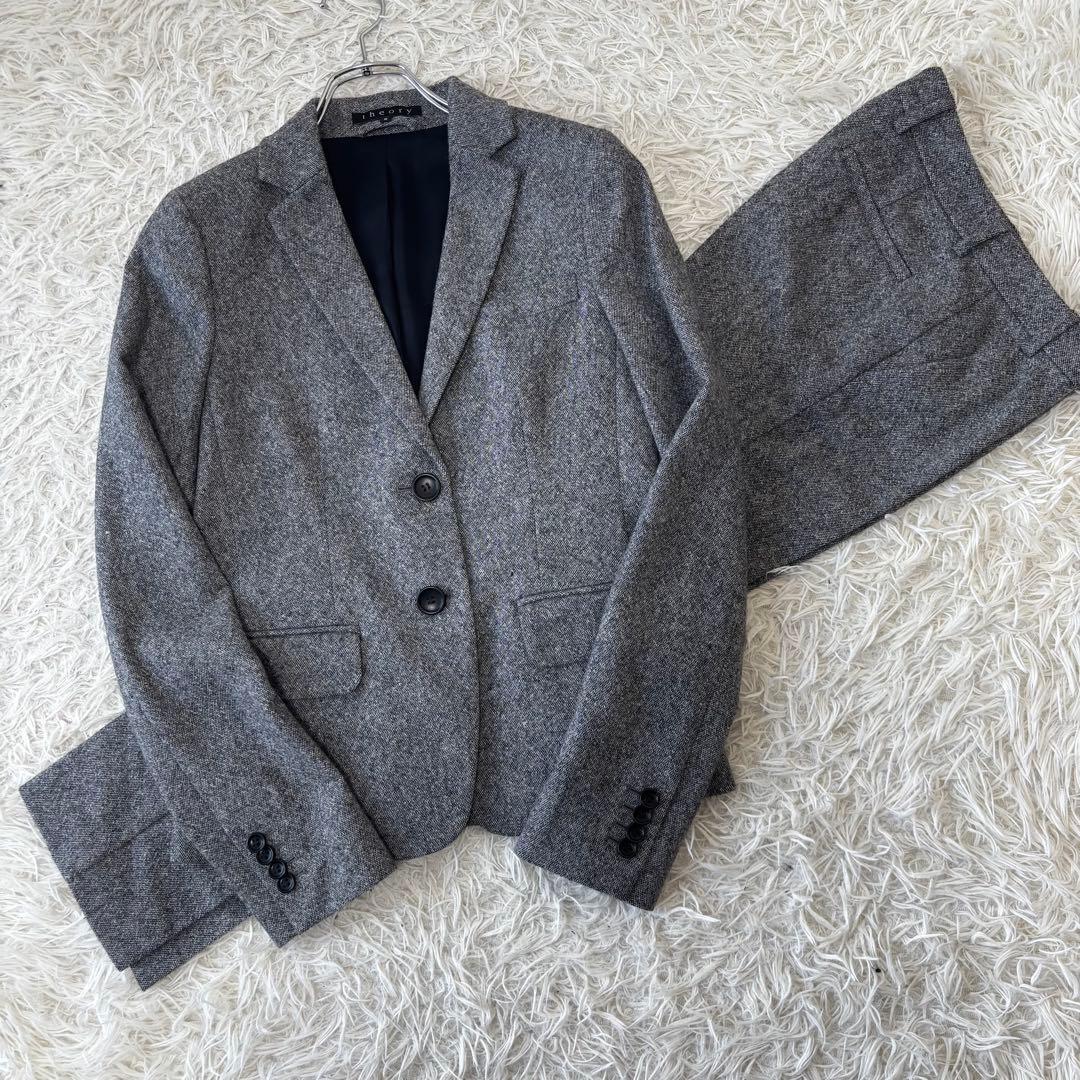Theory✨パンツセットアップ　ツイード　2B 秋冬生地　ビジネススーツ　M