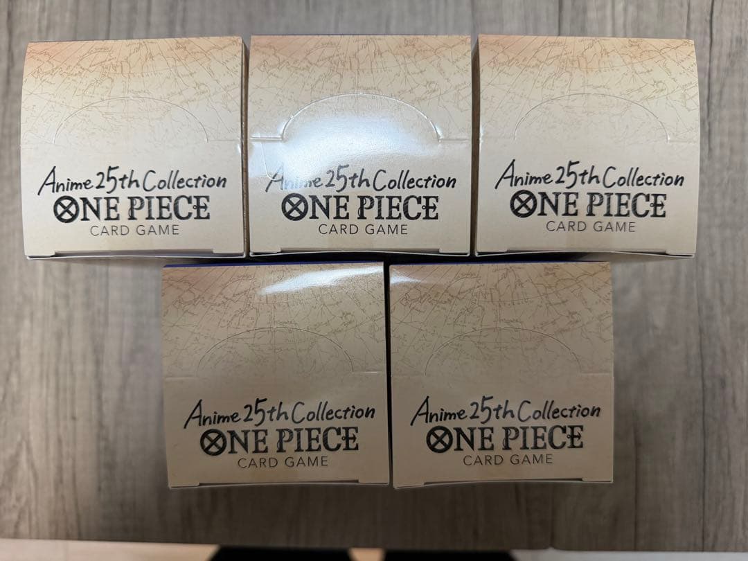 未開封BOX Anime25thCollection 5BOX ワンピース