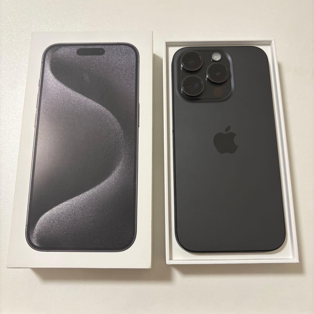 Apple iPhone15pro ブラックチタニウム 128GB