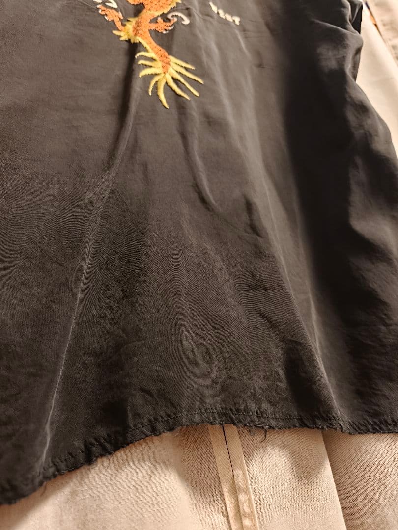 ANCELLM アンセルム Aging Embroidery Shirt