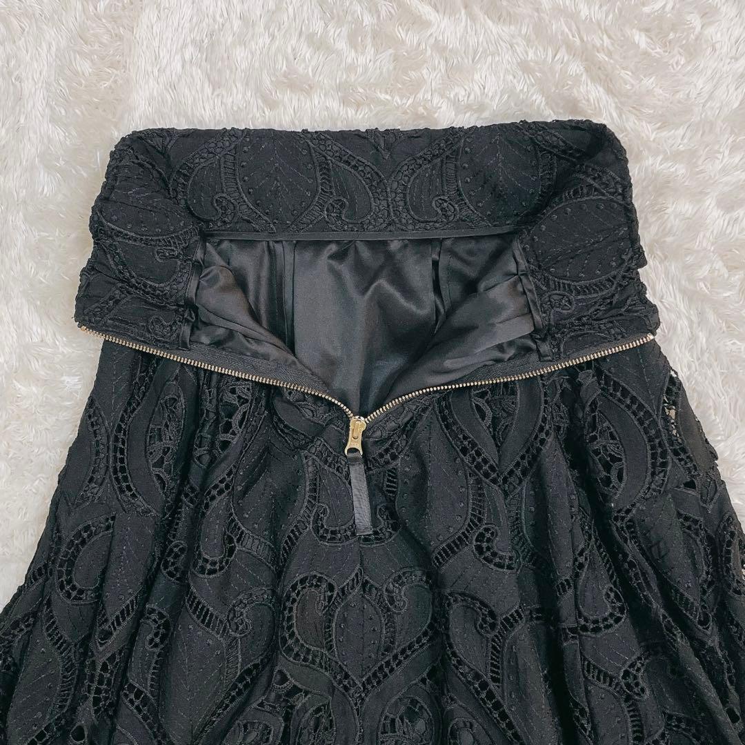 美品✨JENNE 総レース タック フレンチスカート