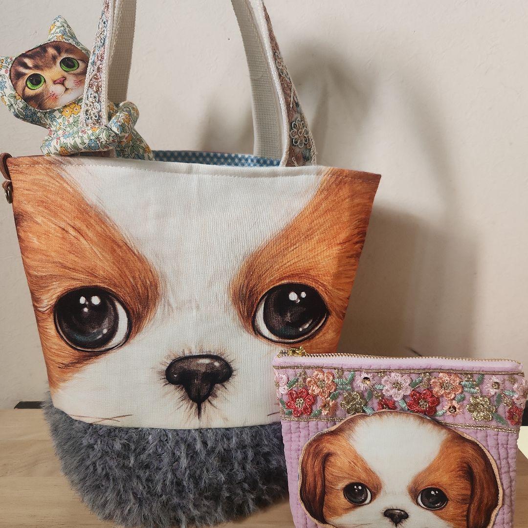 ゆ*ら様 コヤンイサムチョン　あんこちゃんの毛糸のカゴバック　ハンドメイド