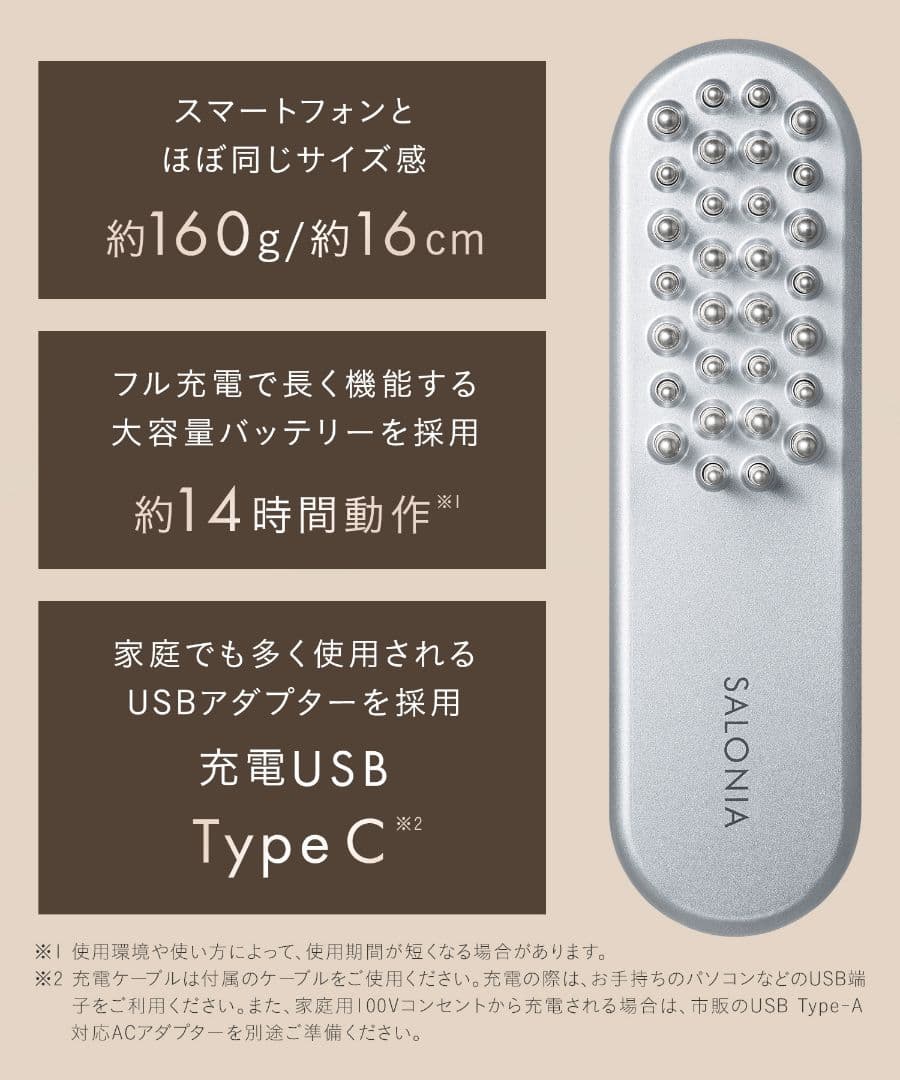 ★新品未使用★SALONIA《サロニアEMSリフトブラシ》デンキブラシ