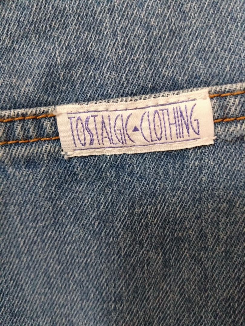 【Tostalgic clothing】デニムパンツ　Sサイズ　ライトブルー