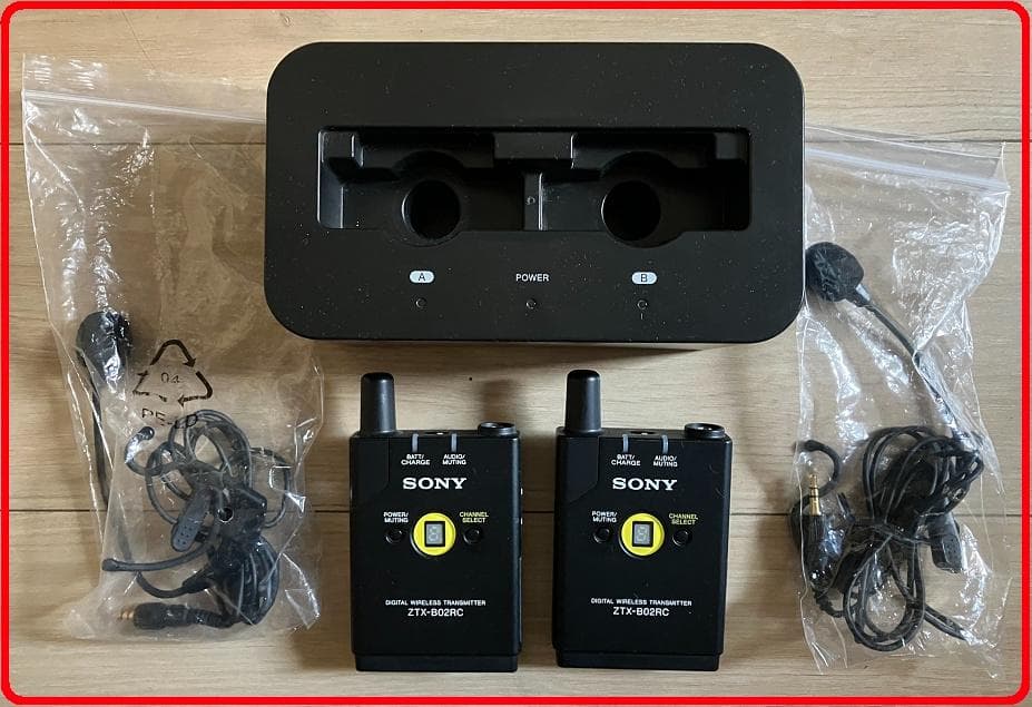 【2セット】SONY ワイヤレスマイク ZRX-HR70/ZTX-B02RC