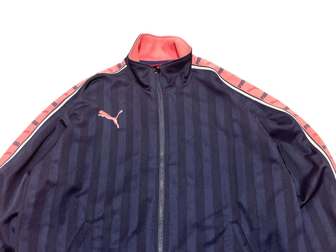 美品 プーマ セットアップ プージャー　ネイビー ピンク S〜M Y2K
