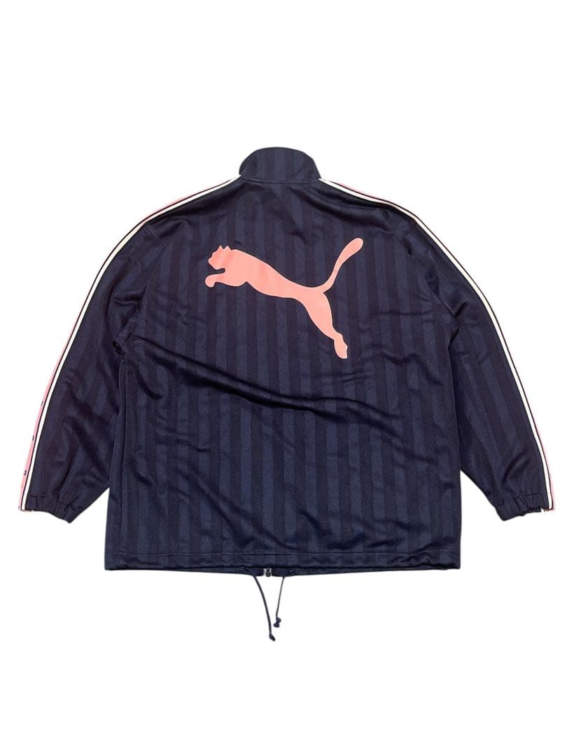 美品 プーマ セットアップ プージャー　ネイビー ピンク S〜M Y2K