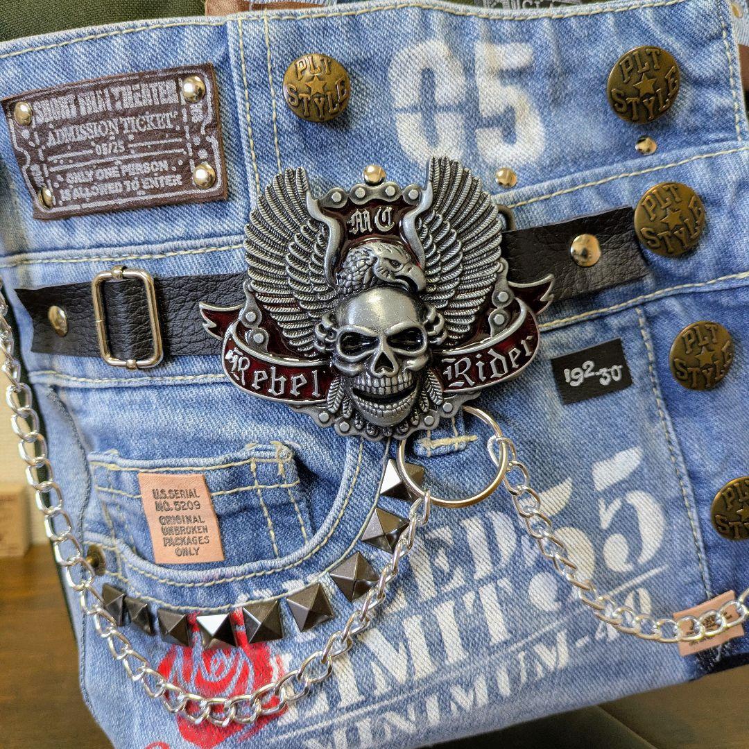 【取り置き品】2wayトート｜ポケットたくさん・ストラップ・底鋲付き