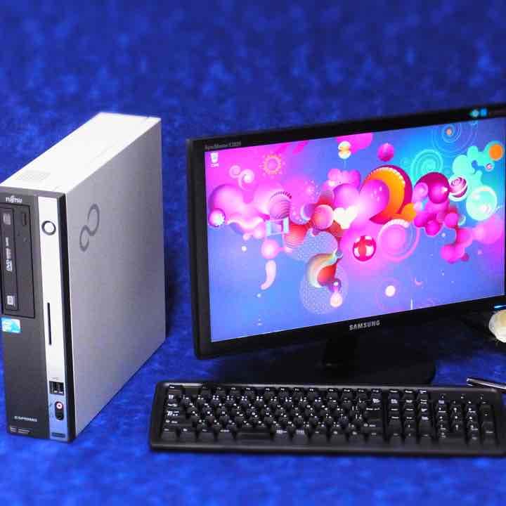 大型22インチモニター付。信頼の富士通パソコン。Officeソフトもついて便利。