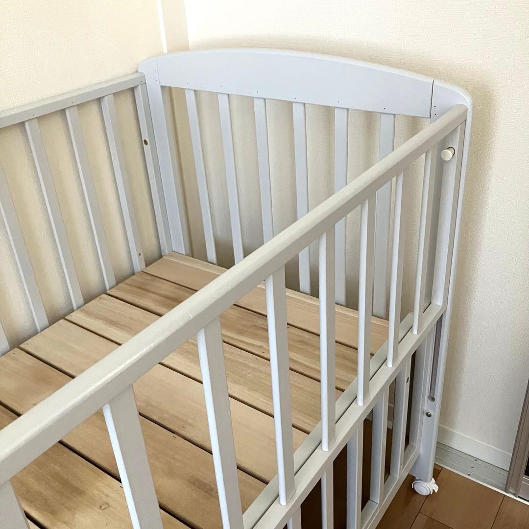 【カトージ(KATOJI)】ベビーベッド ハイタイプ