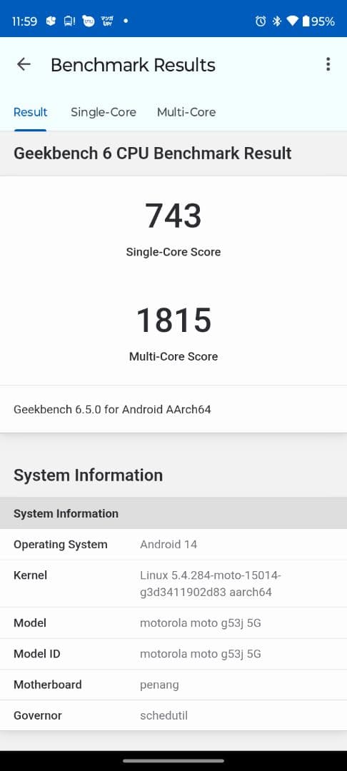 【美品】Motorola moto g53j 5G 本体